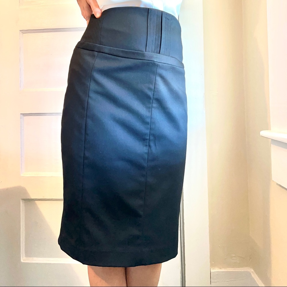 Express Design Studio Classic Black Pencil Skirt